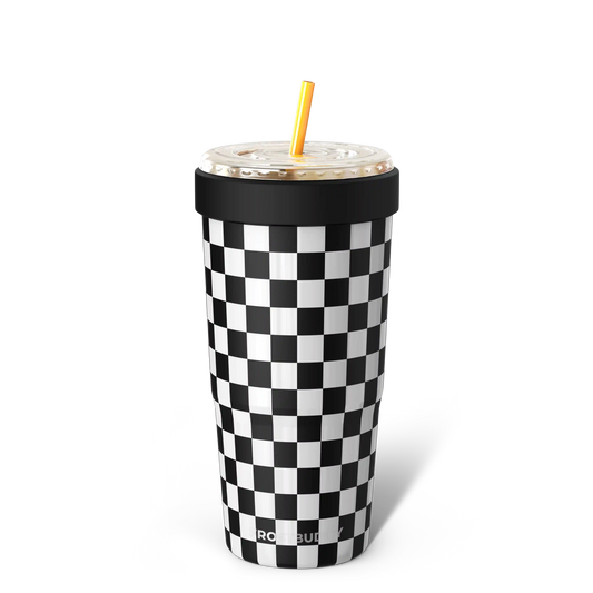 To-Go Buddy | Black & White Checkered