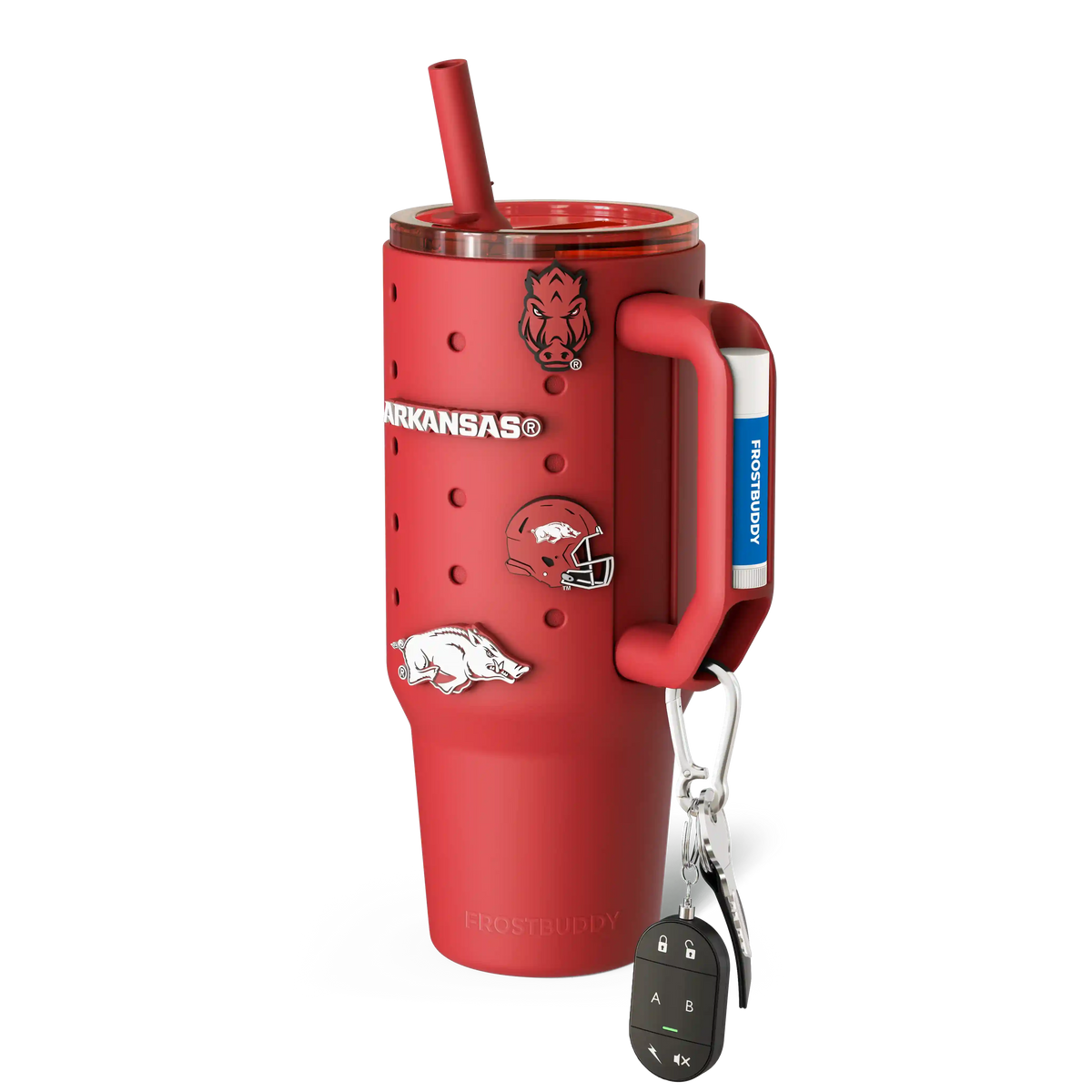 Thicc Buddy 40oz | Arkansas Razorbacks | Skin + Budz Bundle